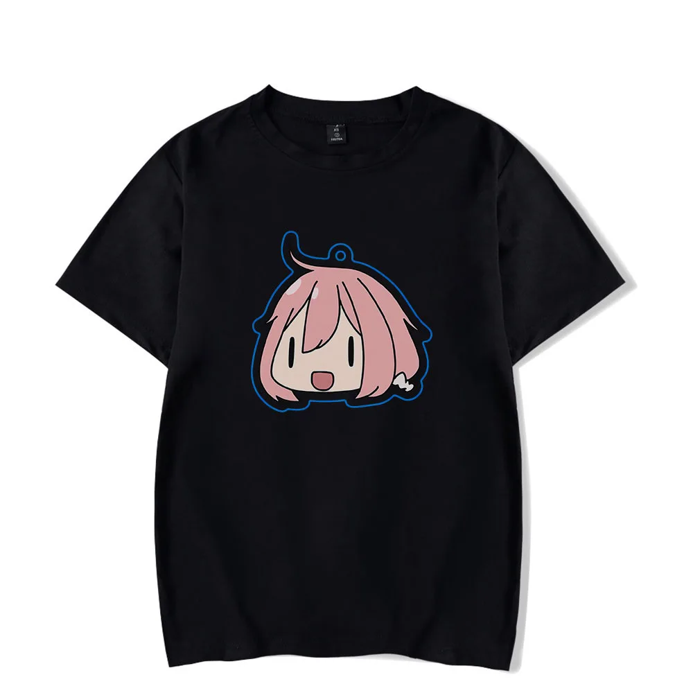 Аниме Yuru лагерь летняя футболка Harajuku для женщин хлопковый топ 2021 модные 3D с