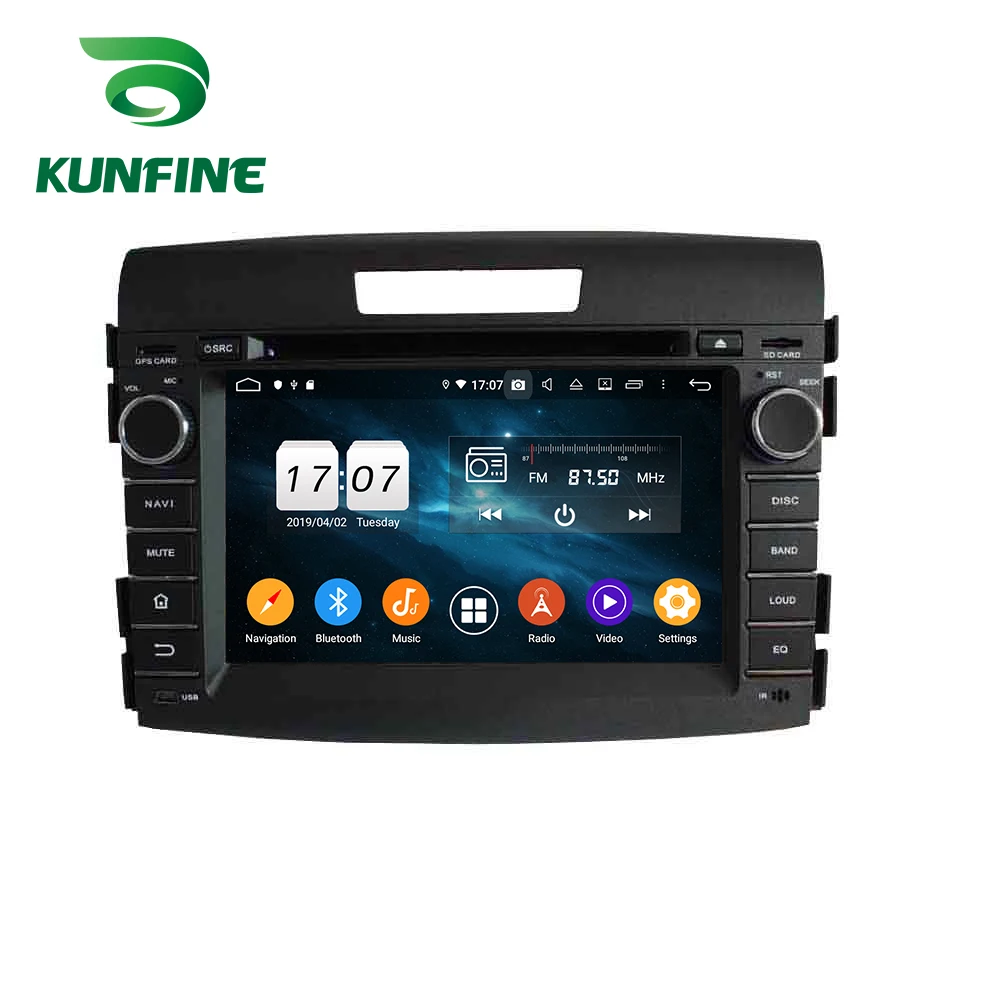 Android 9,0, четыре ядра, 4 Гб ОЗУ, 64 Гб ПЗУ, автомобильный DVD, gps навигация, мультимедийный плеер, автомобильный стерео для HONDA CRV 2012 2013