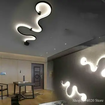 

Snakelike Shape Wall Lamp Led Wall Lights Lighting for Living Room Bedroom Bedside Wall Light Home Decor Luminaria De Parede AC