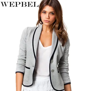 

Wepbel Plus Size Jacket 2020 Womens Blazer Casual Long Casual Wild Fashion Slim Slimming Europe Small Suit Cotton Coat