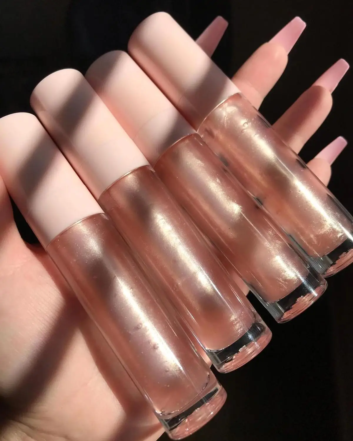 

Блеск для губ на масляной основе, частная марка, детский индивидуальный нефирменный набор, блестящий макияж, Цветочный Рождественский прозрачный тюбик, красивый блеск для губ