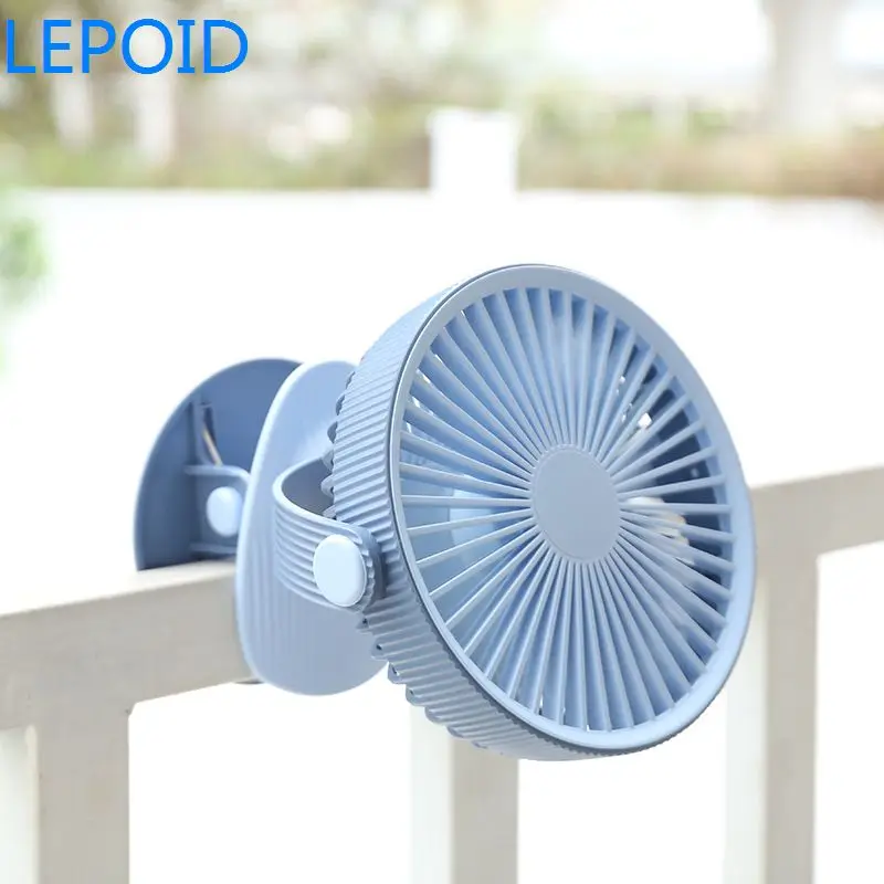

Lepoid Portable USB Fan Summer Cooler Mini Clip-on Small Desk Cooling Rechargeable Fan
