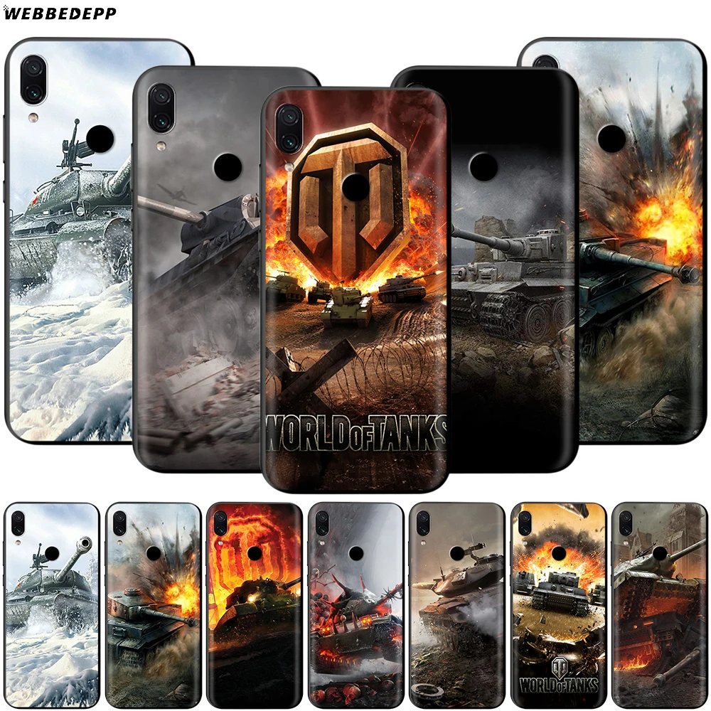 

Webbedepp World of Tanks Case for Xiaomi Redmi 4A 4X 5 5A 6 6A 7 7A S2 Note Go K20 Pro Plus Prime