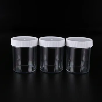 

120ml Slime Container with Lids Plastic New Transparent Slime Containers Storage Box For Slime Supplies Fluffy Clear Mud