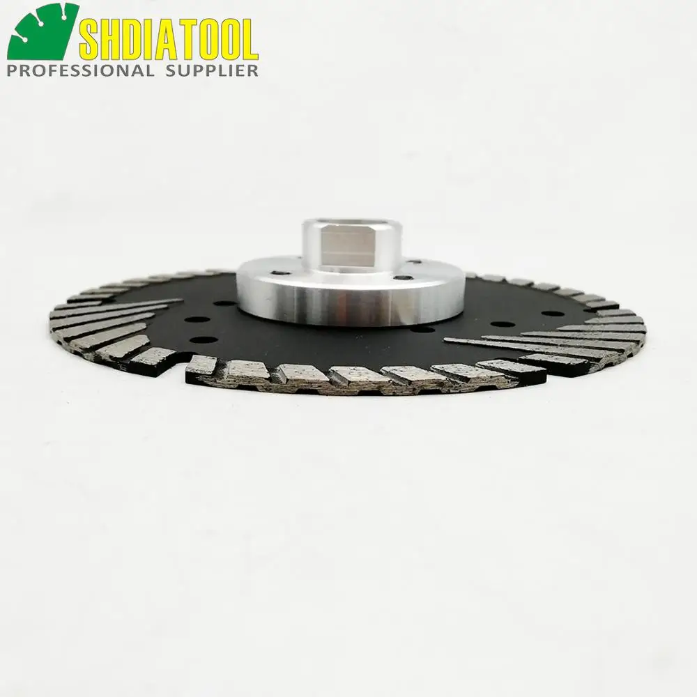 Diameter 125MM 5" Diamond saw Blade cutting discs for granite masonry concrete Deep teeth protect the core with M14 FLANGE