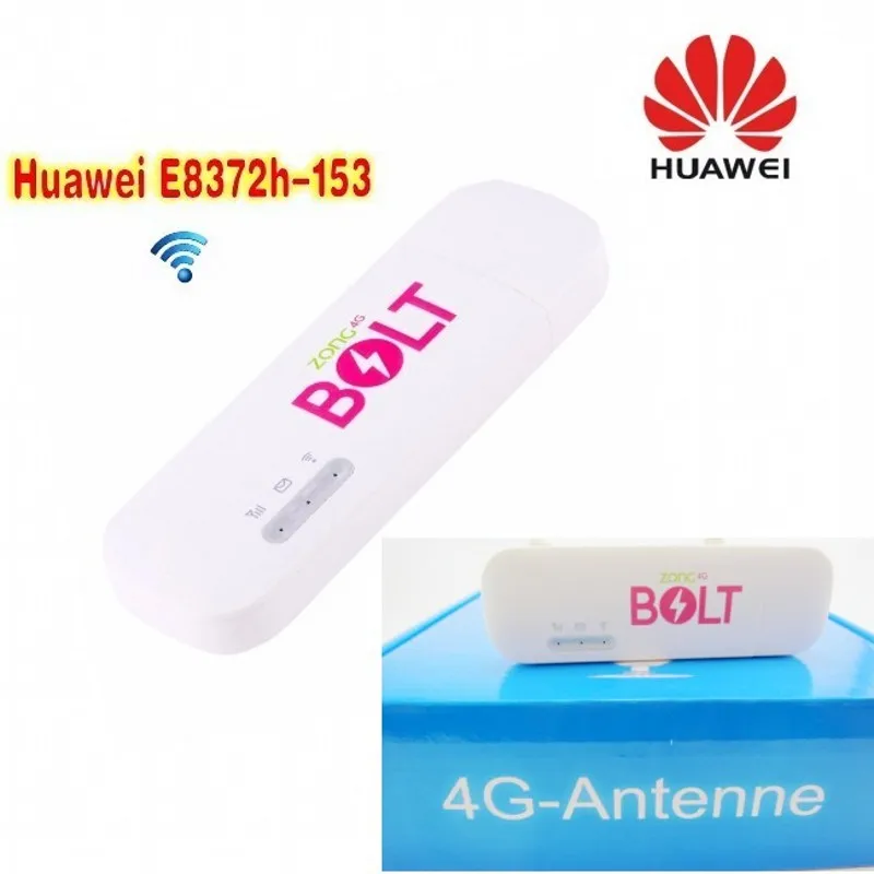 Разблокированный модем Huawei E8372 150 Мбит/с 4G Wi Fi Φ + усилитель сигнала антенна 35dBi TS9