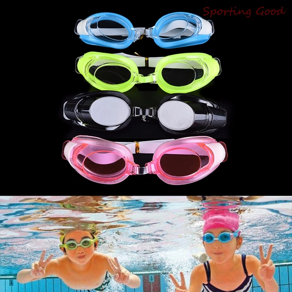 Adjustable Children Kids Waterproof Silicone Anti Fog UV Shield Swimming Glasses Goggles Eyewear Eyeglasses 4 Colors