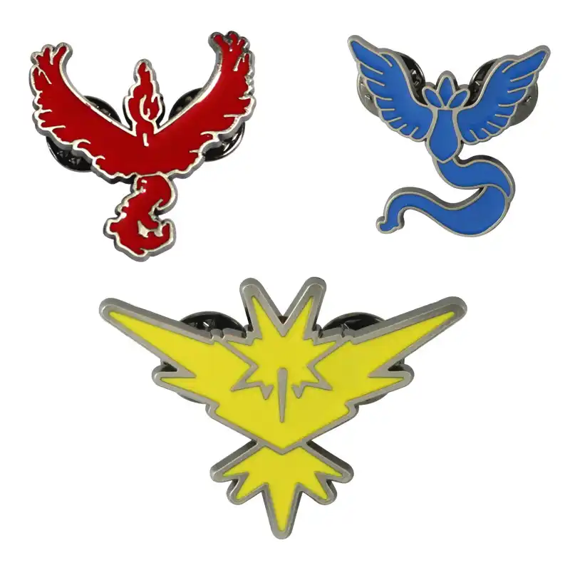 Anime Pokemon Go Team Mystic Team Valor Team Instinct Badges Cosplay Accessories Zinc Alloy Unisex Brooch Pin Props Accesorios Para Disfraces Aliexpress