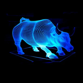 

7 Colors Press Table Lamp Baby Sleeping Lamp 3D Home Decor Light Desk Light 3D Lamp Creative Kids Gift