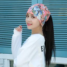 Женская Спортивная Кепка с цветочным принтом, шапка Skullies на весну и зиму, теплые бини, ветрозащитная пляжная кепка унисекс для женщин, кепка для бега s Yoga