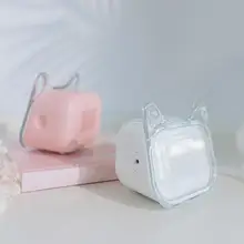 Довольно Мягкий Нескользящий Матовый ABS Материал Портативный BT 5,0 беспроводной динамик громкий стерео звук милый кот с фоторамкой 1018