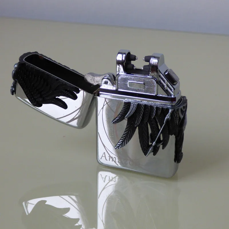 Импульсная дуговая USB Зажигалка Ветрозащитная Электронная зажигалка плазменная перезаряжаемая беспламенная металлическая зажигалка для сигарет пьезозажигалка подарок