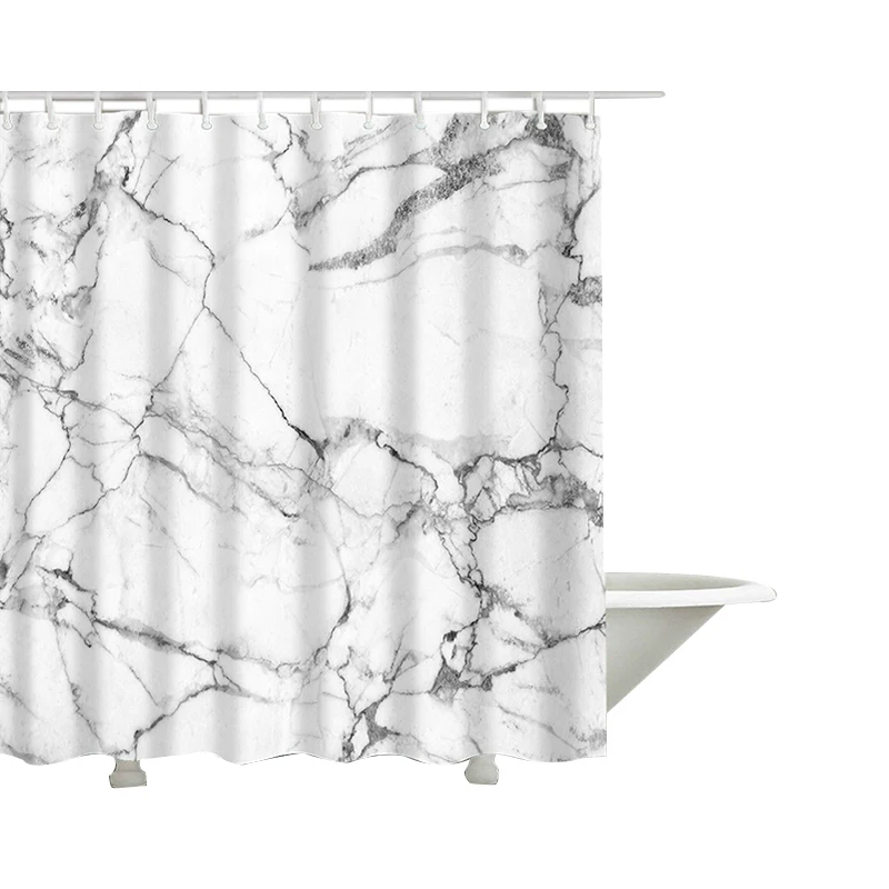 YOMDID Marble Pattern Bath curtain Waterproof Shower Curtains Geometric Bath Screen Printed Curtain for Bathroom Gift Navidad shower curtains