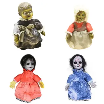 

Halloween Hanging Ghost Dolls Voice Control Electric Walking Ghost Scary With Gl D2TD