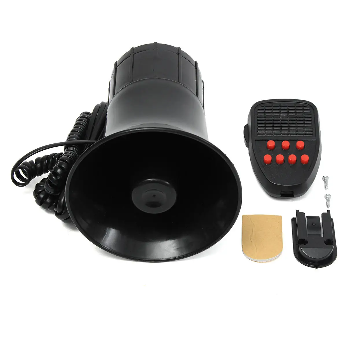 12V 150DB автомобиля Предупреждение сигнализация 7 звук тон супер громкий звуковой