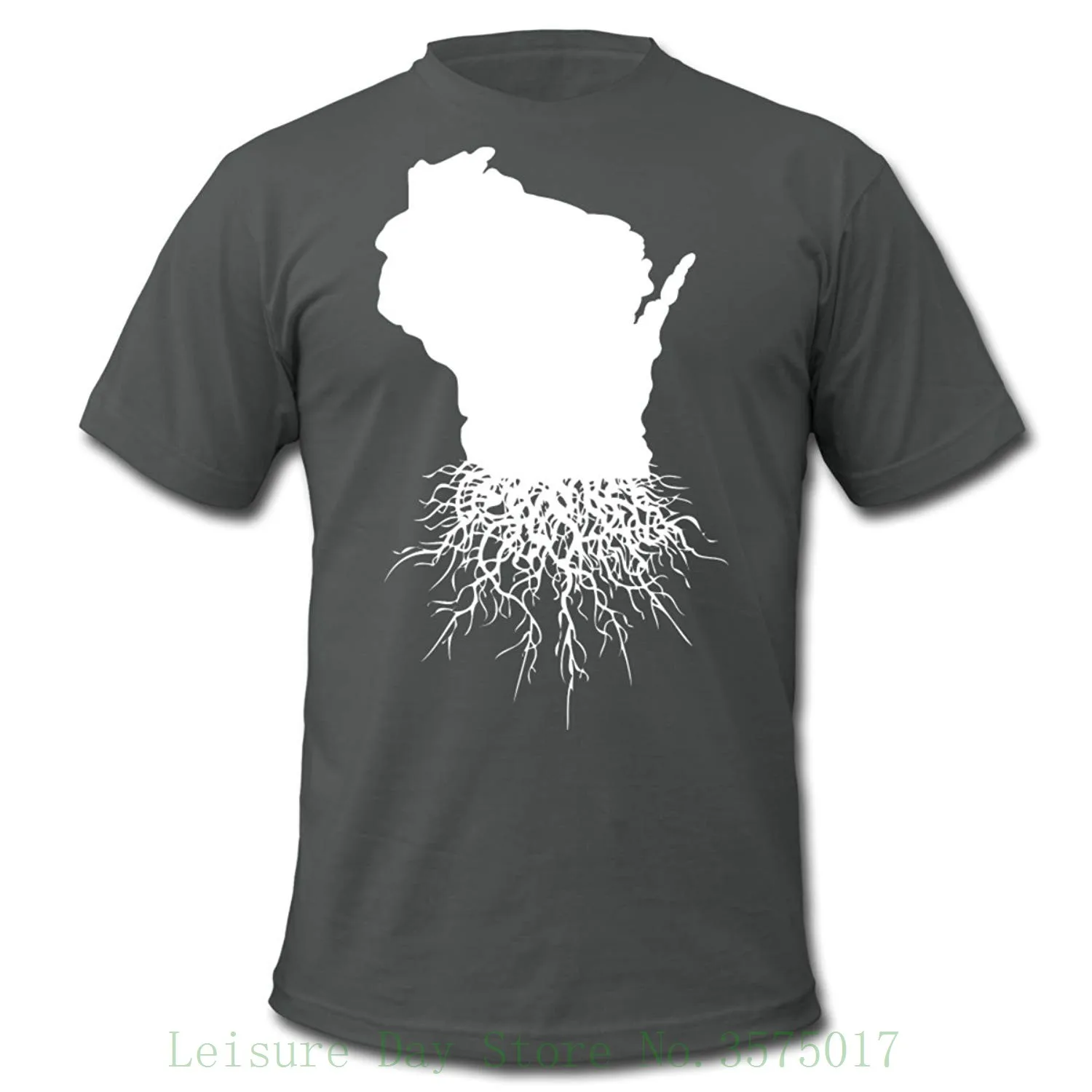 Wisconsin Roots Milwaukee Mart мужская Тонкая футболка из Джерси с коротким рукавом Забавный