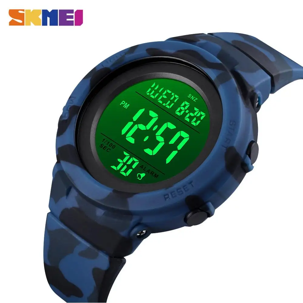 

SKMEI 1615 Military 5Bar Waterproof Luminous Chronograph Repeat Male Digital Wristwatch Sports Watches Clock Relogio Masculino