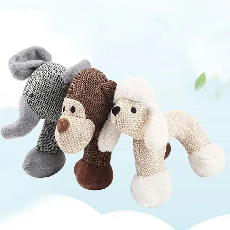 Жевательные игрушки для собак устойчивые к укусам игрушки для собак с пищащей уткой интерактивные игрушки для щенков устойчивые к износу и разрыву укусы вокальные игрушки для домашних животных