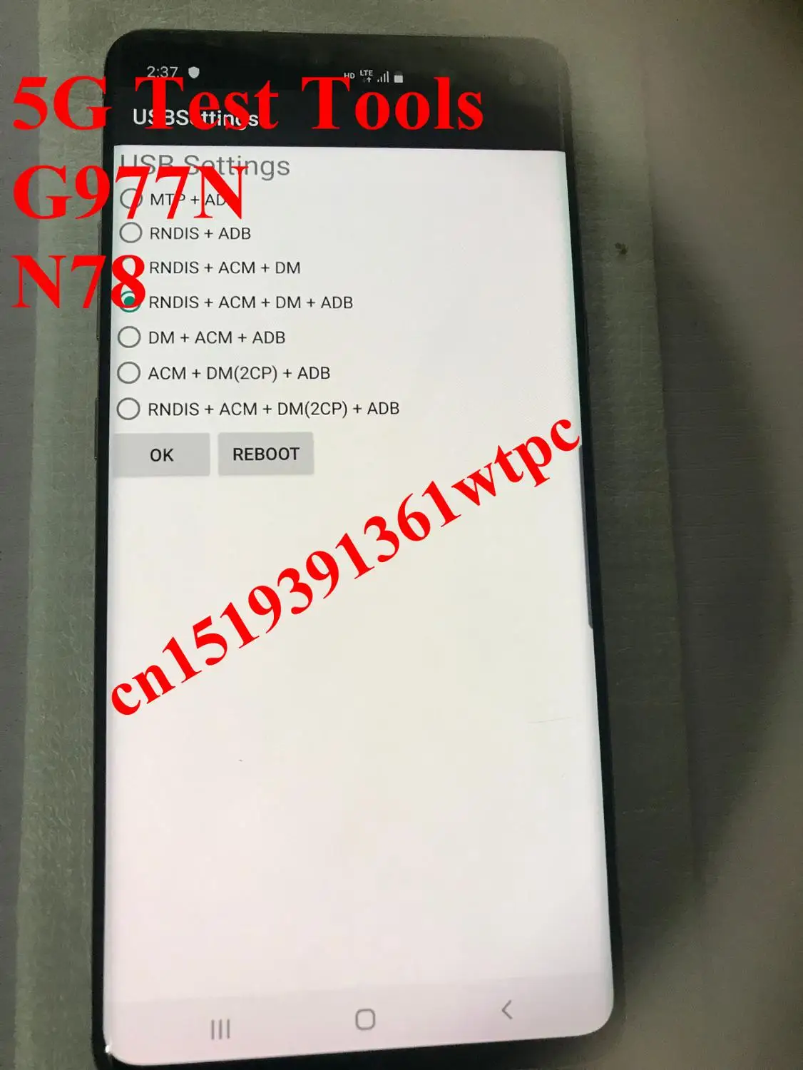 DHL+ 5G тестовые инструменты G977N 5G трубки+ Поддержка 5G N78, тест ting