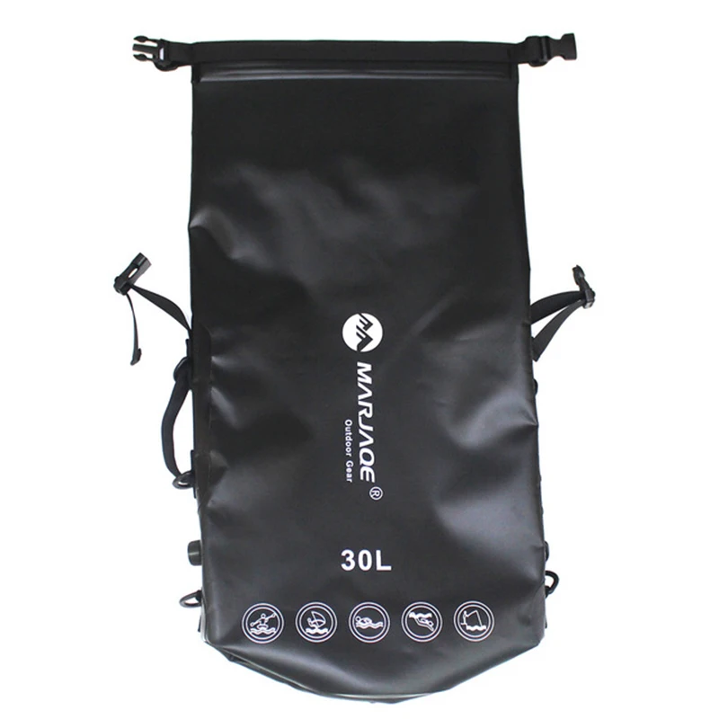 30L Trekking Dry Bag Impermeable Floating Backpack Roll Top Sail Kayak Drypak Motorcycle Drybag Bouy Bike Boat Dry Sack Deck Bag