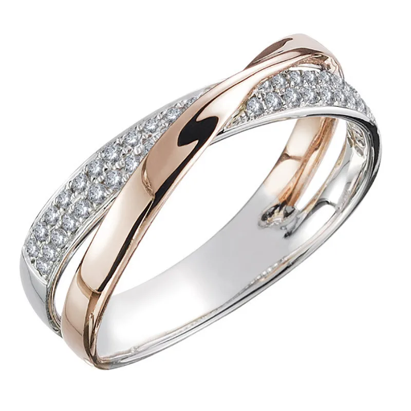 Silver Rings 925 Sterling Silver Vintage Crystal Rings Women Girls Wedding Engagement Fashion Jewelry Valentines Day Gift