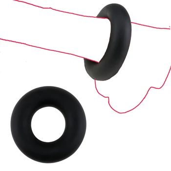 Big Silicone Penis Ring Lock Sperm Delay Rings for Men Gay Delay Ejaculation Soft Ring Adult Sex Toys Male Masturbator Cock Ring 4