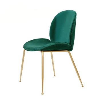 

Nordic creative dining chair home light luxury restaurant modern minimalist back cafe lounge chair