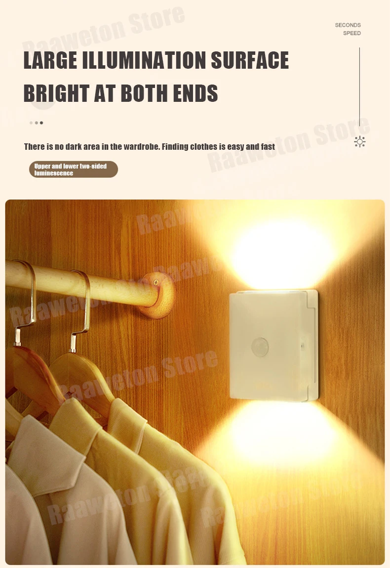 wall light with switch Smart LED Wall Lamp Wireless Battery Human Body Induction Lighting for Aisle Cabinet Bedroom Living Room Wall Lamps Home Decor glass wall lights