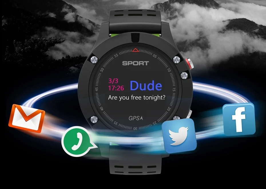 Смарт-часы для мужчин F5 Android Смарт-часы GPS монитор сердечного ритма шагомер температура измерение высоты Мужские t для IOS Android