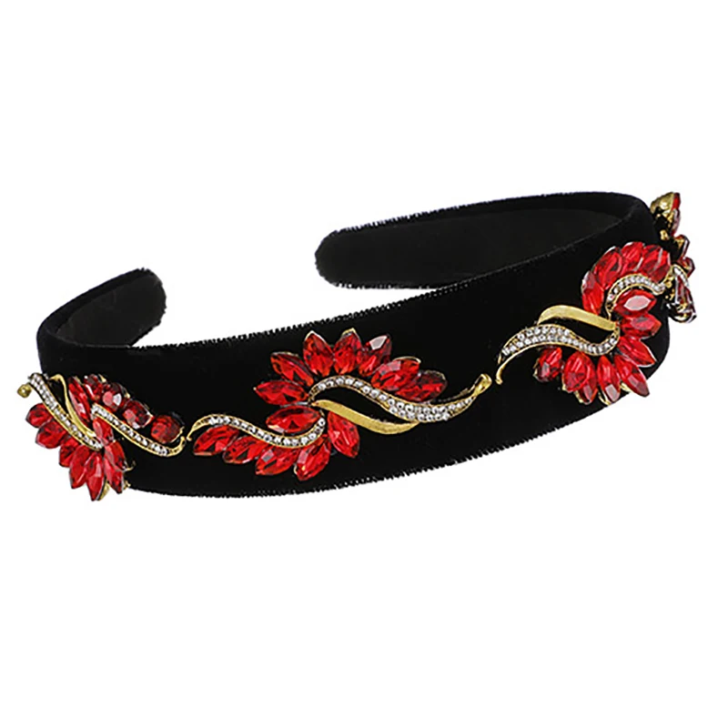 

ZHINI Bohemia Colorful Crystal Luxury Hair Accessories 2021 New Fashion Rhinestones Headband Wedding Trendy Jewelry Gift