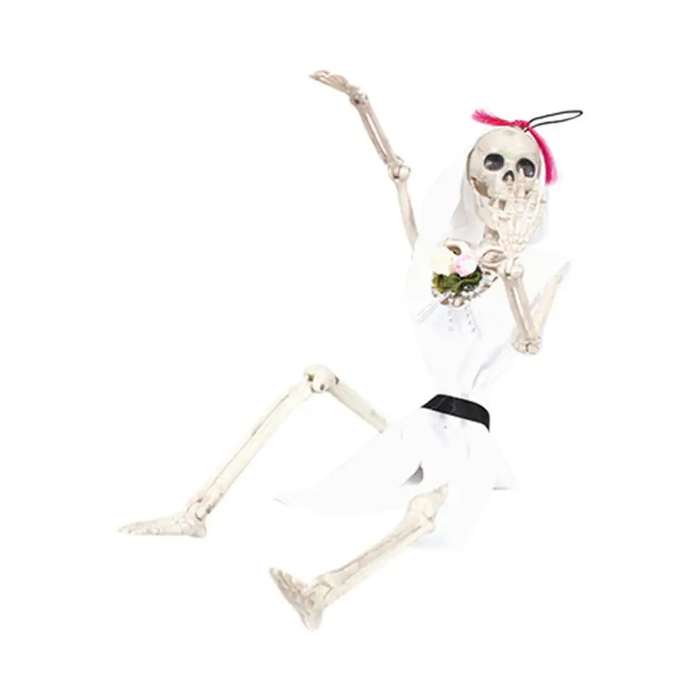 Poseable Skeleton Figure With Movable Joints Haunted House Props For Halloween Party Decoration