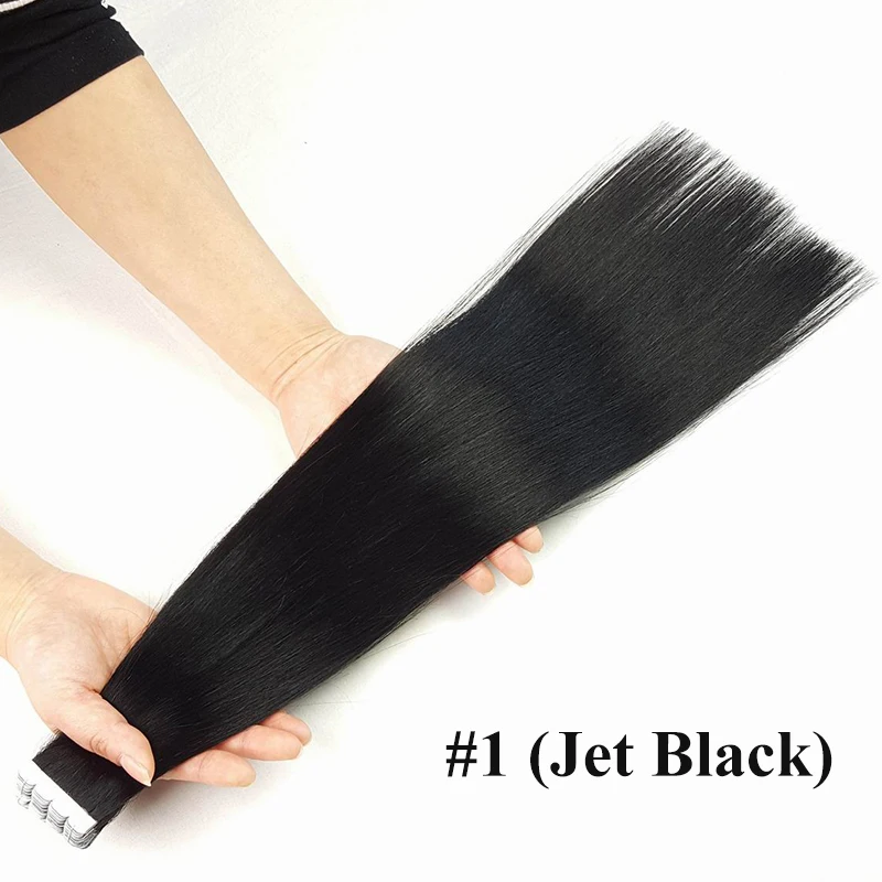 1 color Showcoco мини белый М стиль лента в девственные человеческие волосы для наращивания один Даритель кутикулы выравнивается неповрежденной кожи уток ленты ins для салона - Цвет: 1 color
