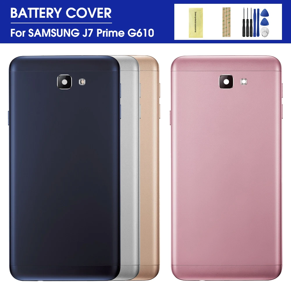 Задняя крышка аккумулятора для Samsung Galaxy J7 Prime G610F G610 On7 2016 металлический корпус