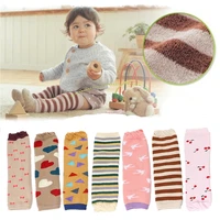 Baby Leg Warmers Kids Knee Protector Thicken Cotton Leggings Toddler Kneepads Winter Newborn Safety Crawling Socks Knitted 1
