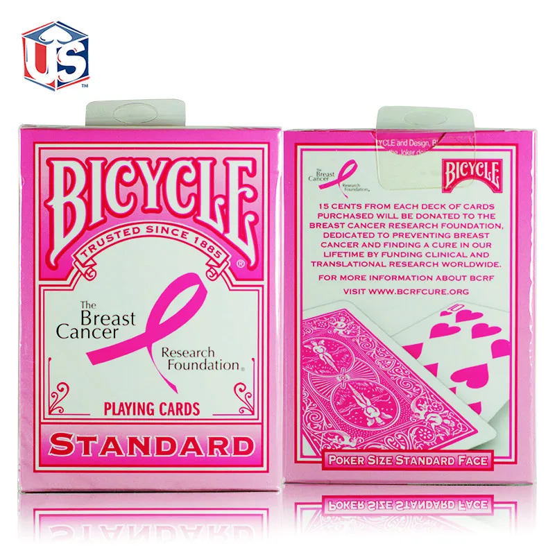 

Bicycle Pink Ribbon Playing Cards Standard Deck USPCC Collectible Poker Magic Card Games Magic Tricks Props for Magician