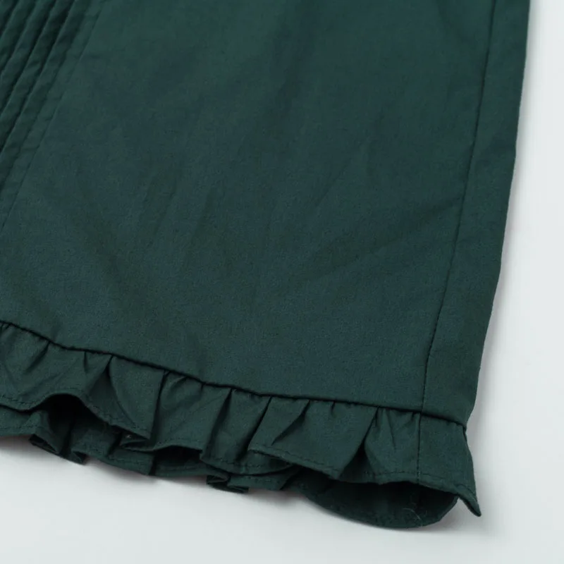 NLW винтажный буф рукав зеленое платье женское с v-образным вырезом гофрированное облегающее мини платье осень зима элегантное тонкое платье Vestidos