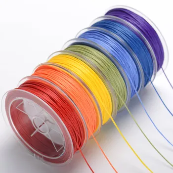 

OAR 0.8mm wide flat wax wire hand-woven pendant bag Stone recommended macrame braided rope diy wire