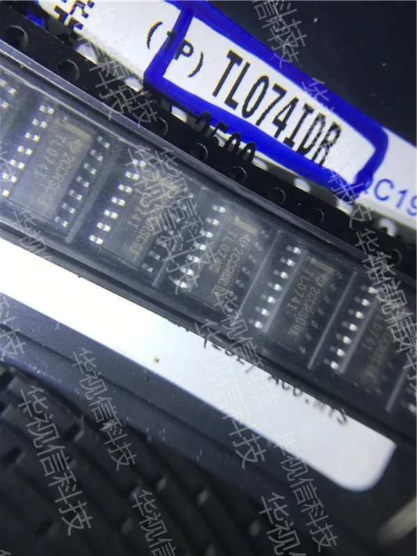 TL074IDR Операционные усилители-Операционные усилители Quad низкий уровень шума JFET-входной чип