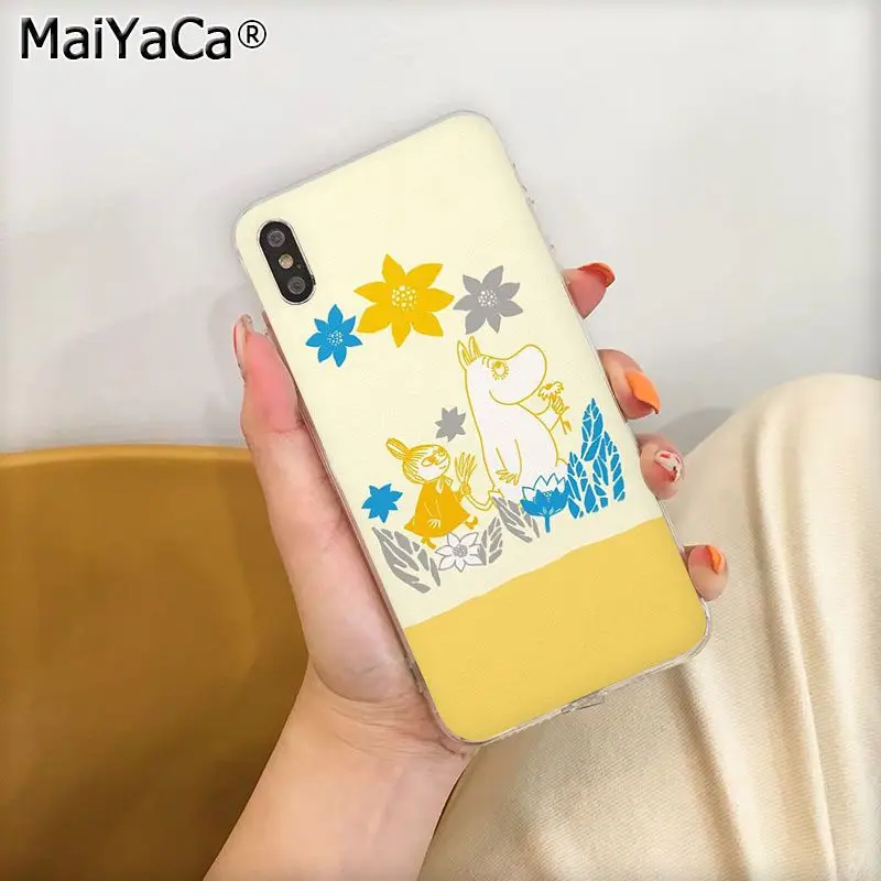 MaiYaCa Забавный чехол Moomin Little My Coque Shell для телефона Apple iphone 11 pro 8 7 66S Plus X XS MAX 5s SE XR чехол Coque Shell