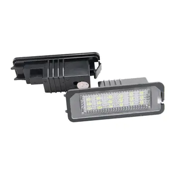 

2pcs License plate lamp Set Light For Skoda Superb/Caddy 04/Golf Plus 05 Car
