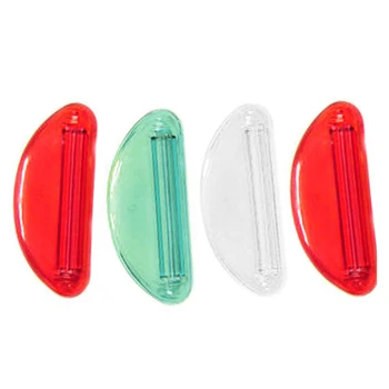 

4 pcs Plastic Tube Squeezer Toothpaste Dispenser Holder Rolling Bathroom Extract