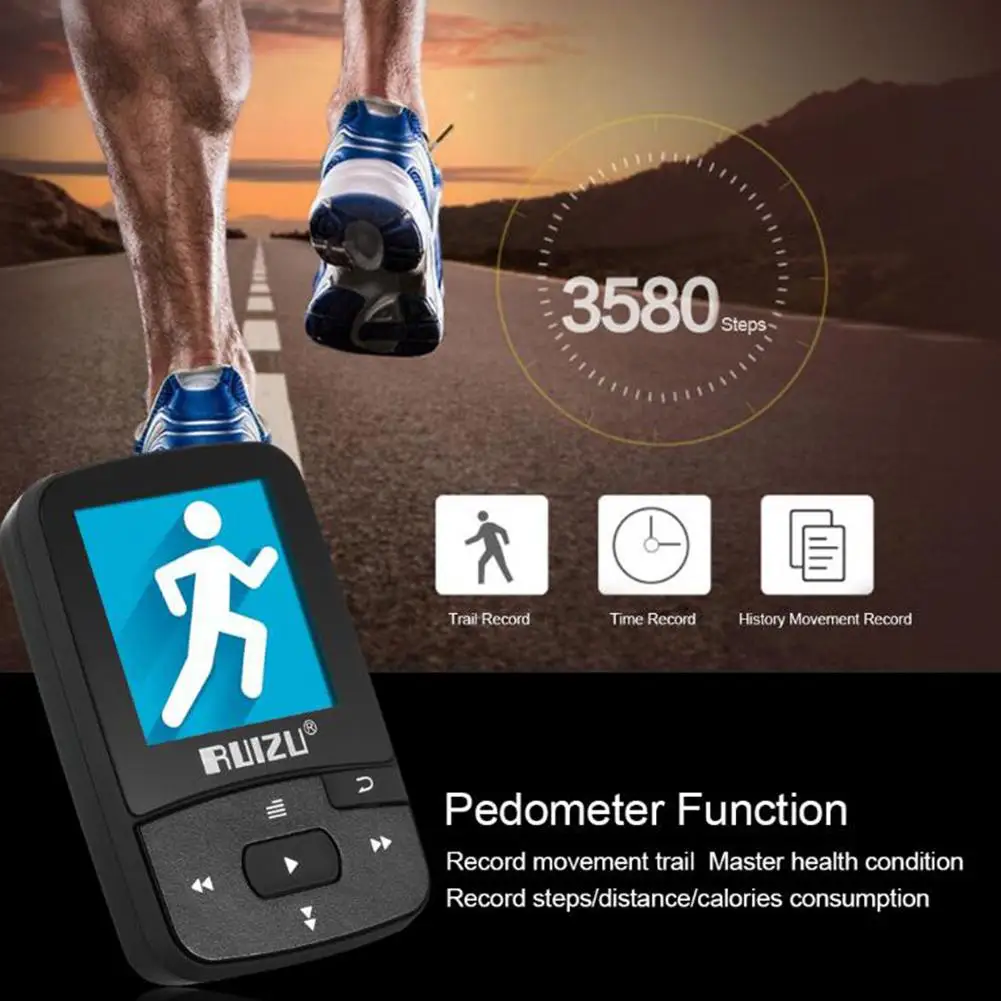 TWISTER. CK Спорт Bluetooth MP3-плеер Поддержка FM, запись, электронная книга, часы, шагомер