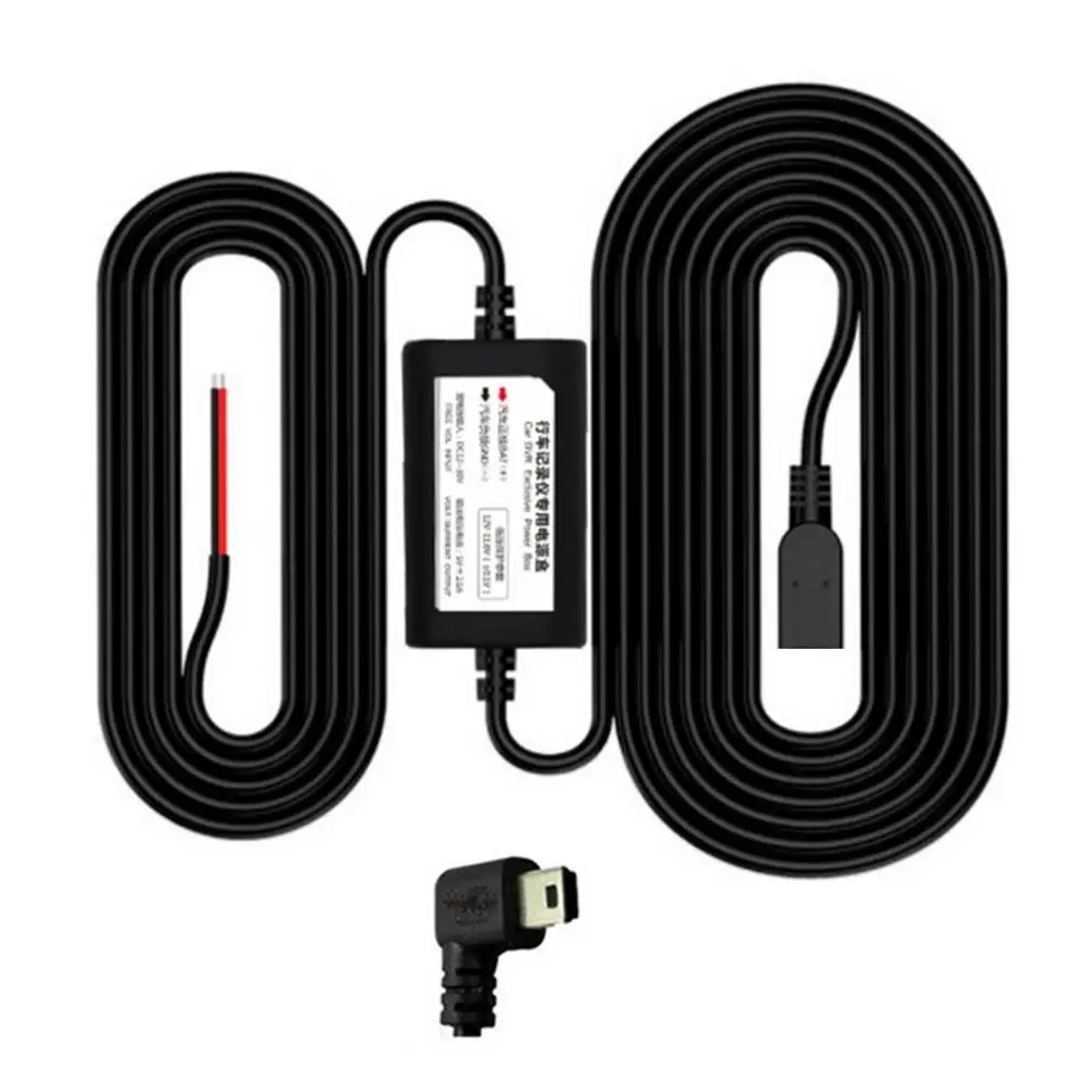 Универсальный для вождения Регистраторы автомобиля с питанием от USB трансформатор понижающий линии наблюдение за парковкой от 12 В до 5 В пост 2.5A понижающий линии