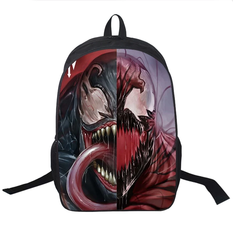 Детские школьные сумки для мальчиков и девочек Venom, 16 дюймов, рюкзак для детей, школьные Рюкзаки Mochilas