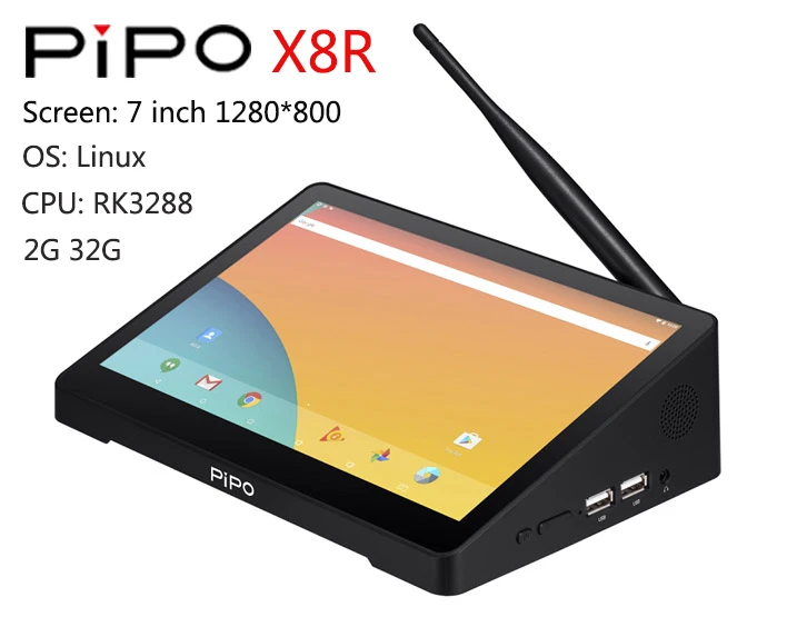 X8R Linux Pipo 7 дюймов X8R/8,9 дюймов X9R/10,8 дюймов X10R Мини ПК RK3288/RK3399 2G 32G/4G 64G USB* 4 BT HDMI Android 7,0/Linux OS - Цвет: X8R Linux