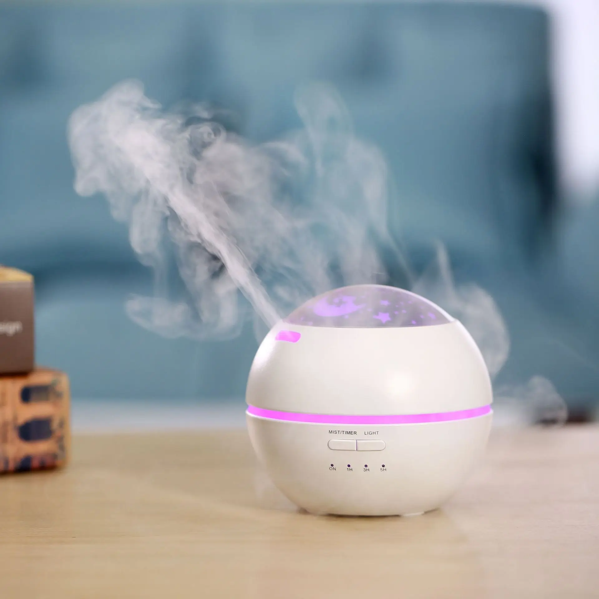 

Colorful Projection Light Aroma Diffuser Ultrasonic Household Aromatherapy Humidifier Mini Essential Oil Aroma Diffuser Gift Cus