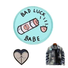 Железные нашивки для одежды, нашивки в виде сердечек, вышивка на заказ, нашивки, аппликация, одежда stcikers parches bordados para la ropa