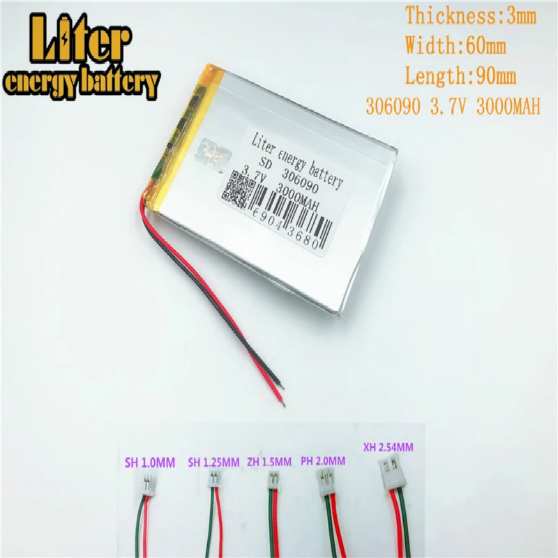 

3.7V,3000mAH 3500mah 4000mah 356090 406090 306090 (polymer lithium ion battery) Li-ion battery for tablet pc 7 inch 8 inch
