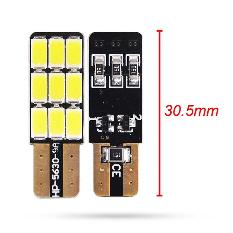 100x автомобиля T10 светодиодный 194 168 W5W 9 5630 SMD Клин лампы Автомобильные Габаритные фонари неполярный лампа для межкомнатных дверей светильник