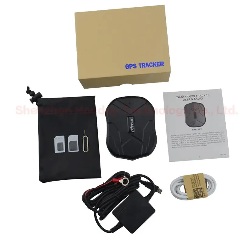 with box and charger TK905 водонепроницаемый gps трекер для личного и автомобильного использования с сильным Магнитный трекер локатор бесплатное приложение платформа отслеживание в реальном времени - Цвет: with box and charger
